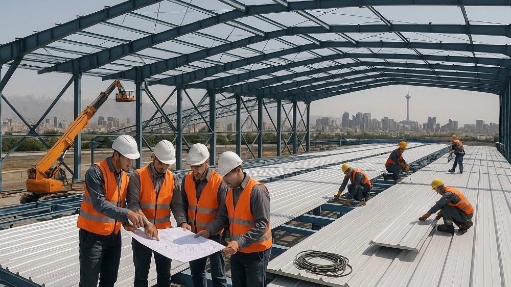 راهنمای انتخاب بهترین پیمانکار برای اجرای سقف سوله در تهران راهنمای انتخاب بهترین پیمانکار برای اجرای سقف سوله در تهران